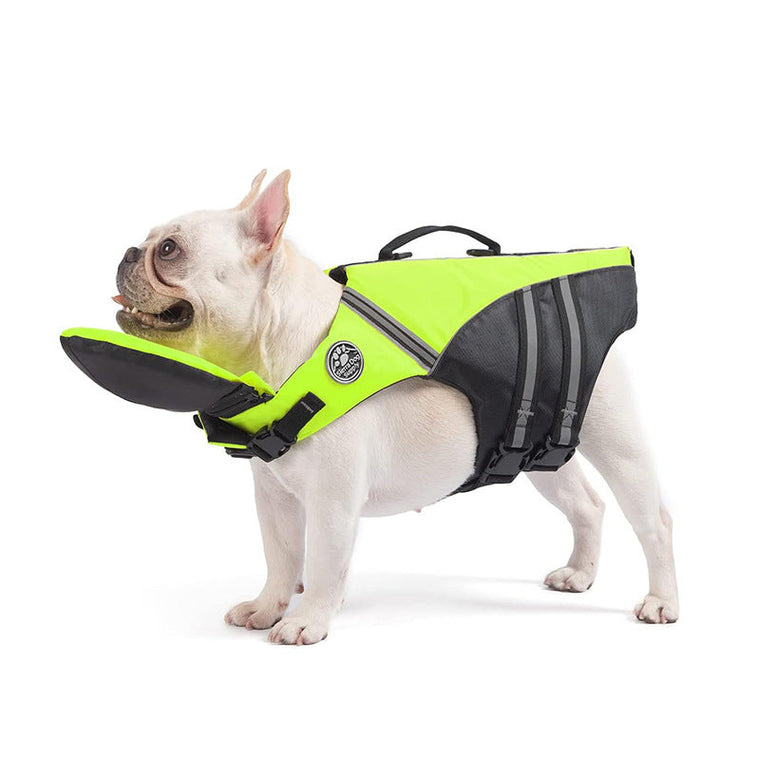Harbor Hound SafeSwim Dog Life Jacket in Fluorescent Green